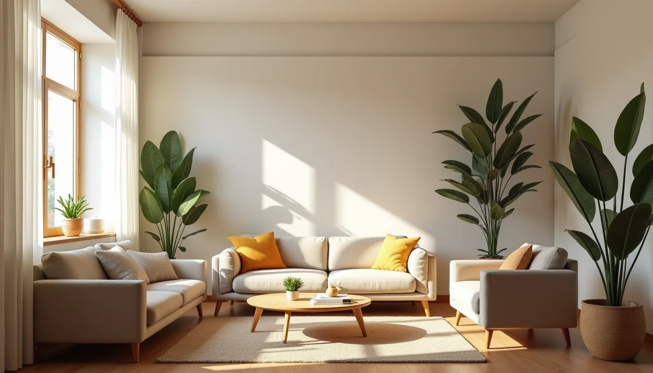 Salón reformado y decorado con estilo cálido en Bilbao
